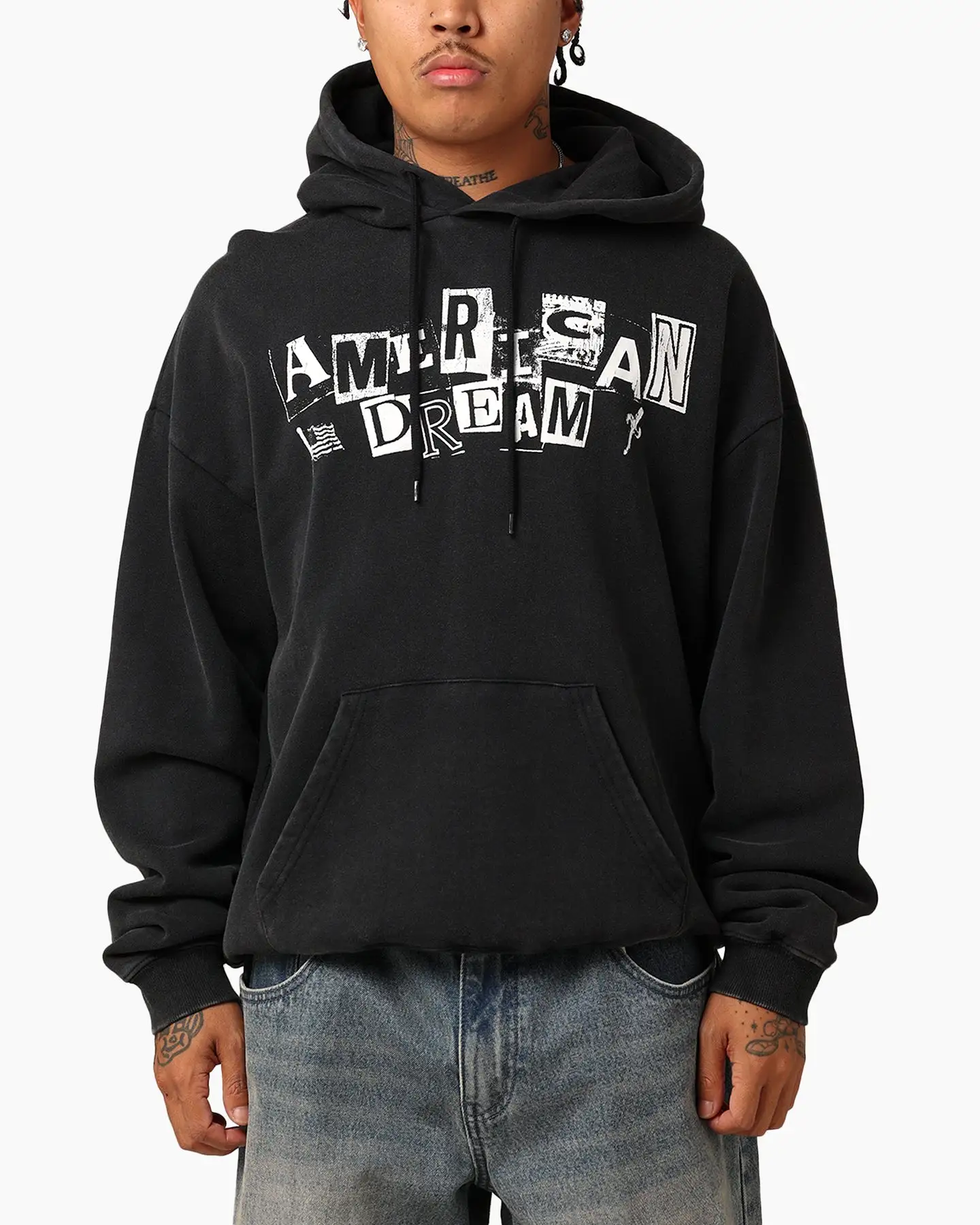 21 Savage American Dream Hoodie Washed Black