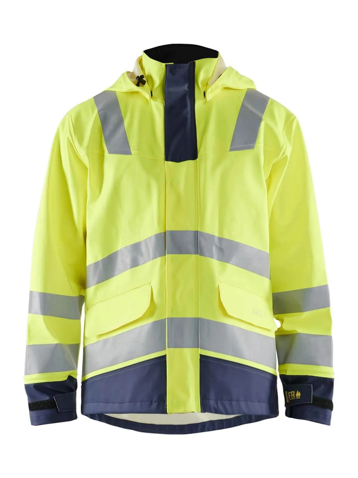 4313-2022 Rain Work Jacket Flame Retardant Level 2 - Blåkläder