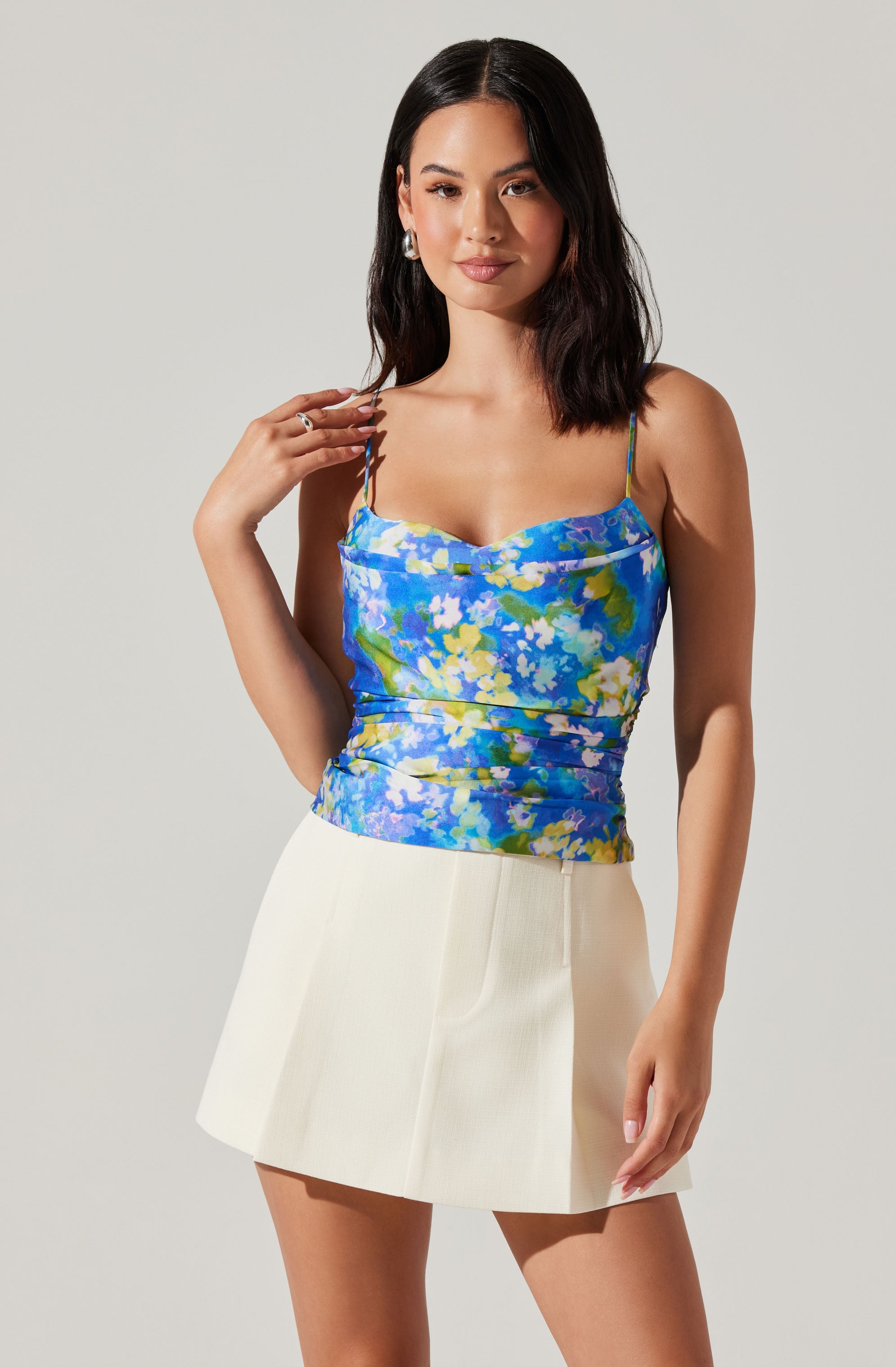 Azura Satin Floral Top