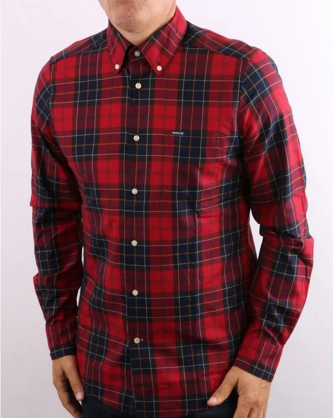 Barbour Wetherham Tailored Shirt Red