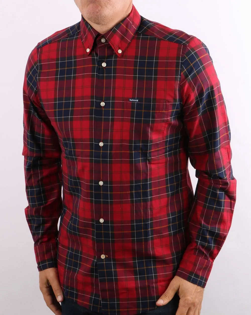 Barbour Wetherham Tailored Shirt Red