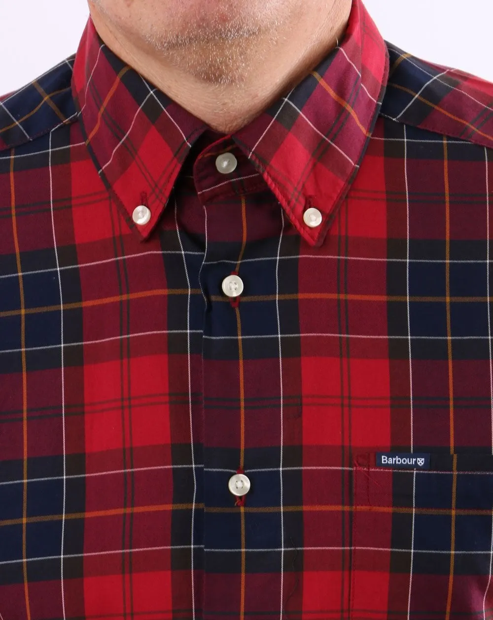 Barbour Wetherham Tailored Shirt Red