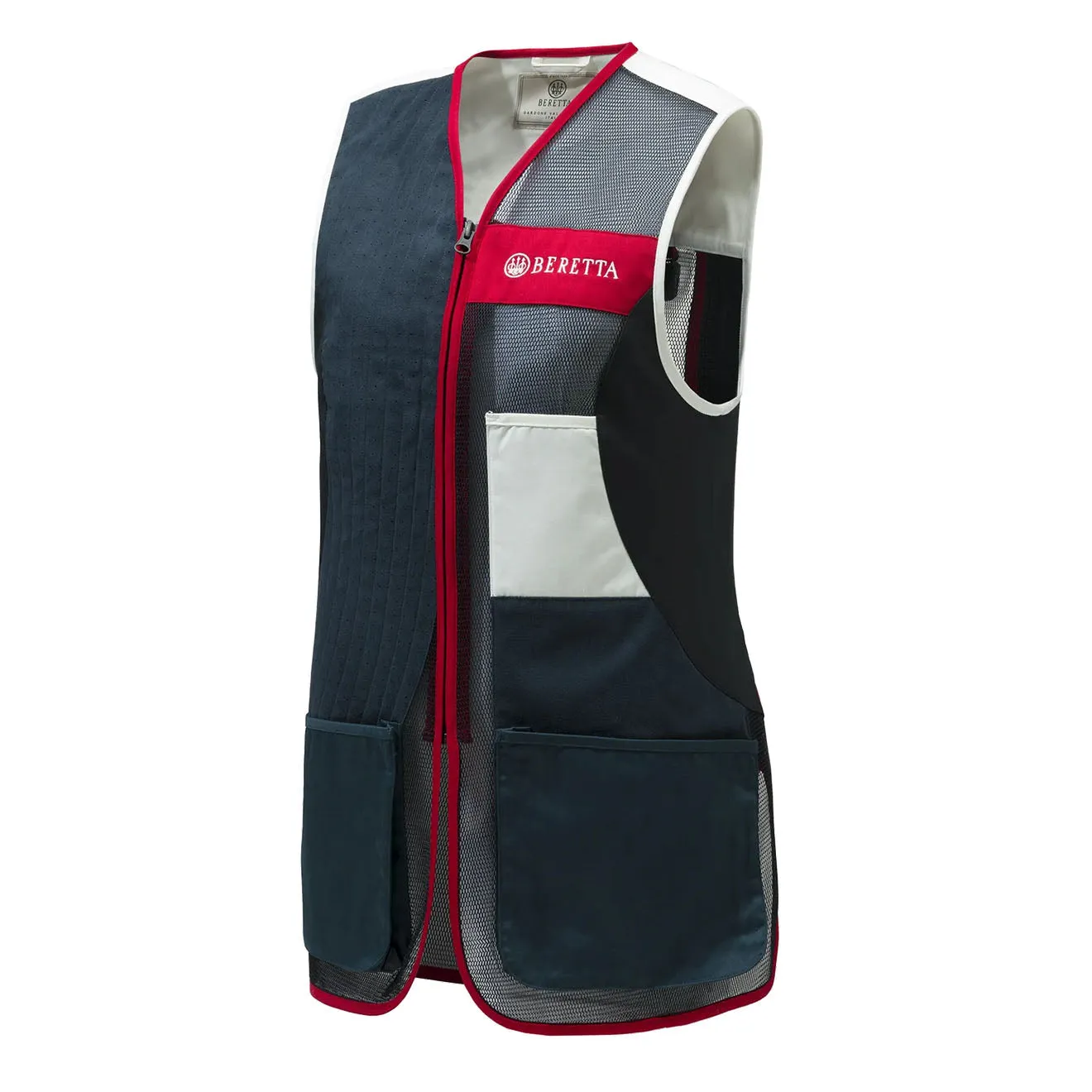 Beretta Womens Uniform Pro 20.20 Micro Shooting Vest Blue Total Eclipse / White