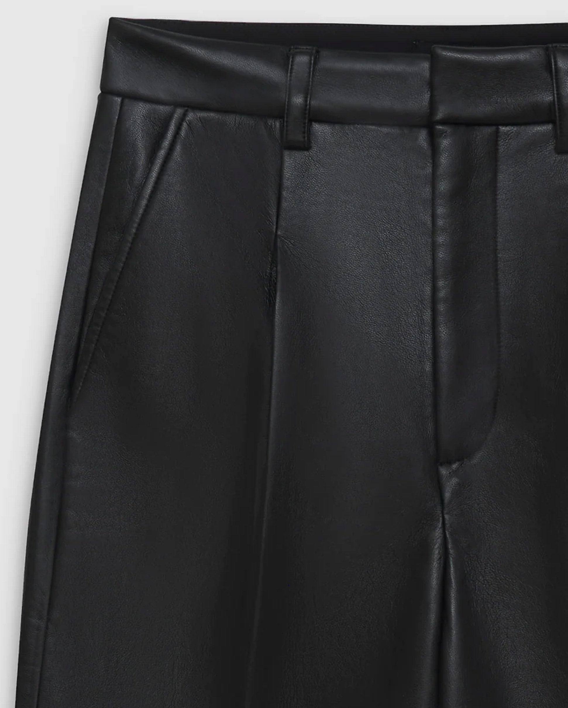 CARMEN PANT / BLACK RECYCLED LEATHER