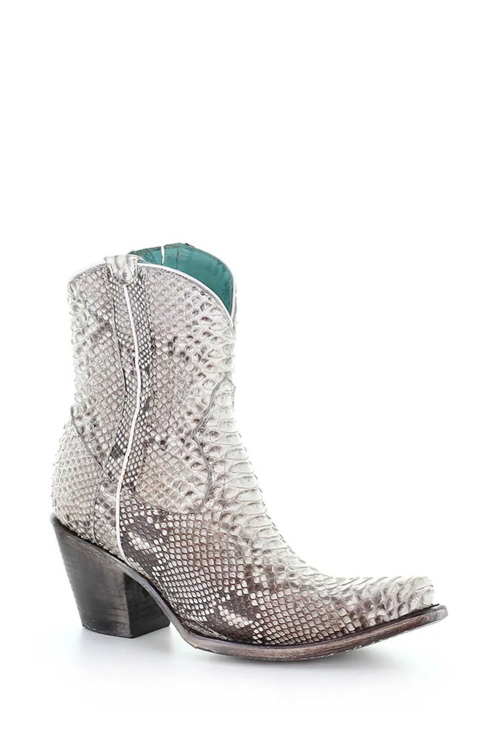 Corral Womens Python Cowboy Boots Snake Natural