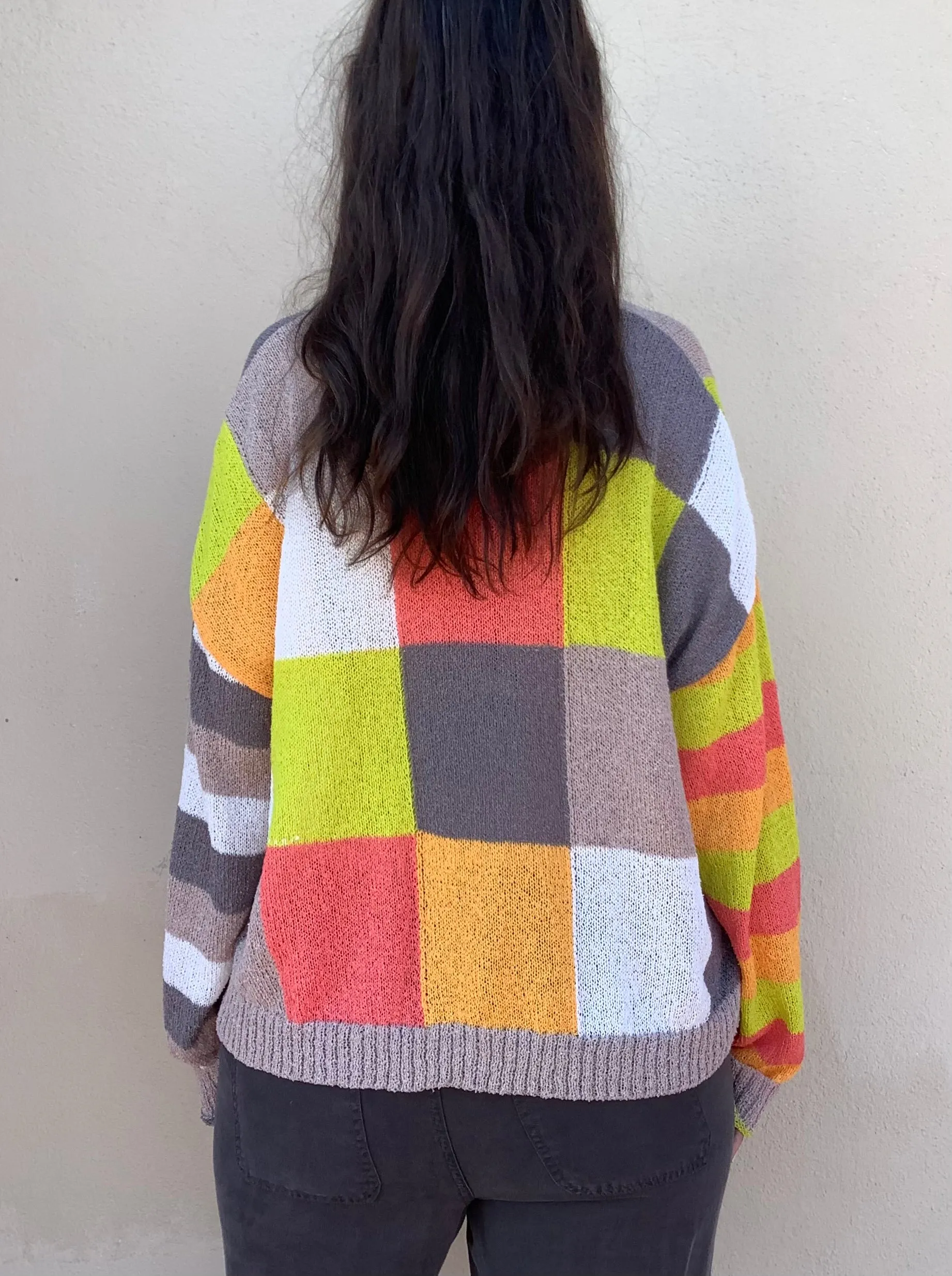 Courtney Patchwork Sweater