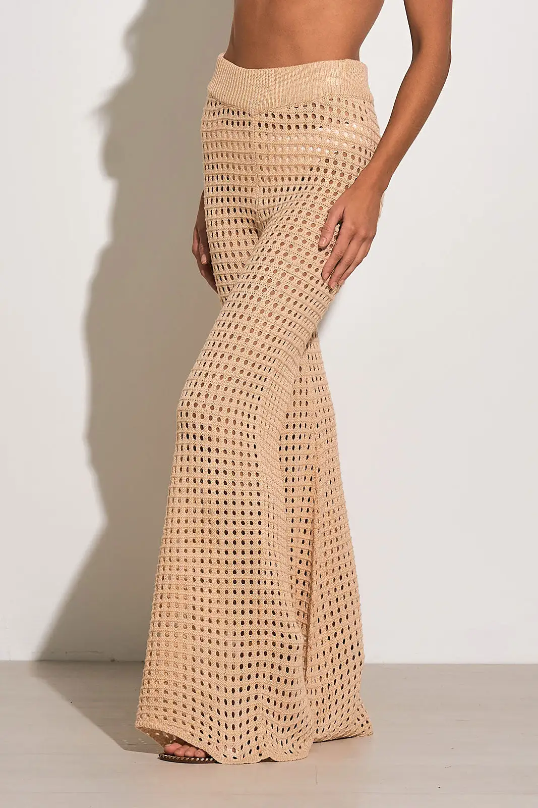 CROCHET WIDE LEG PANT