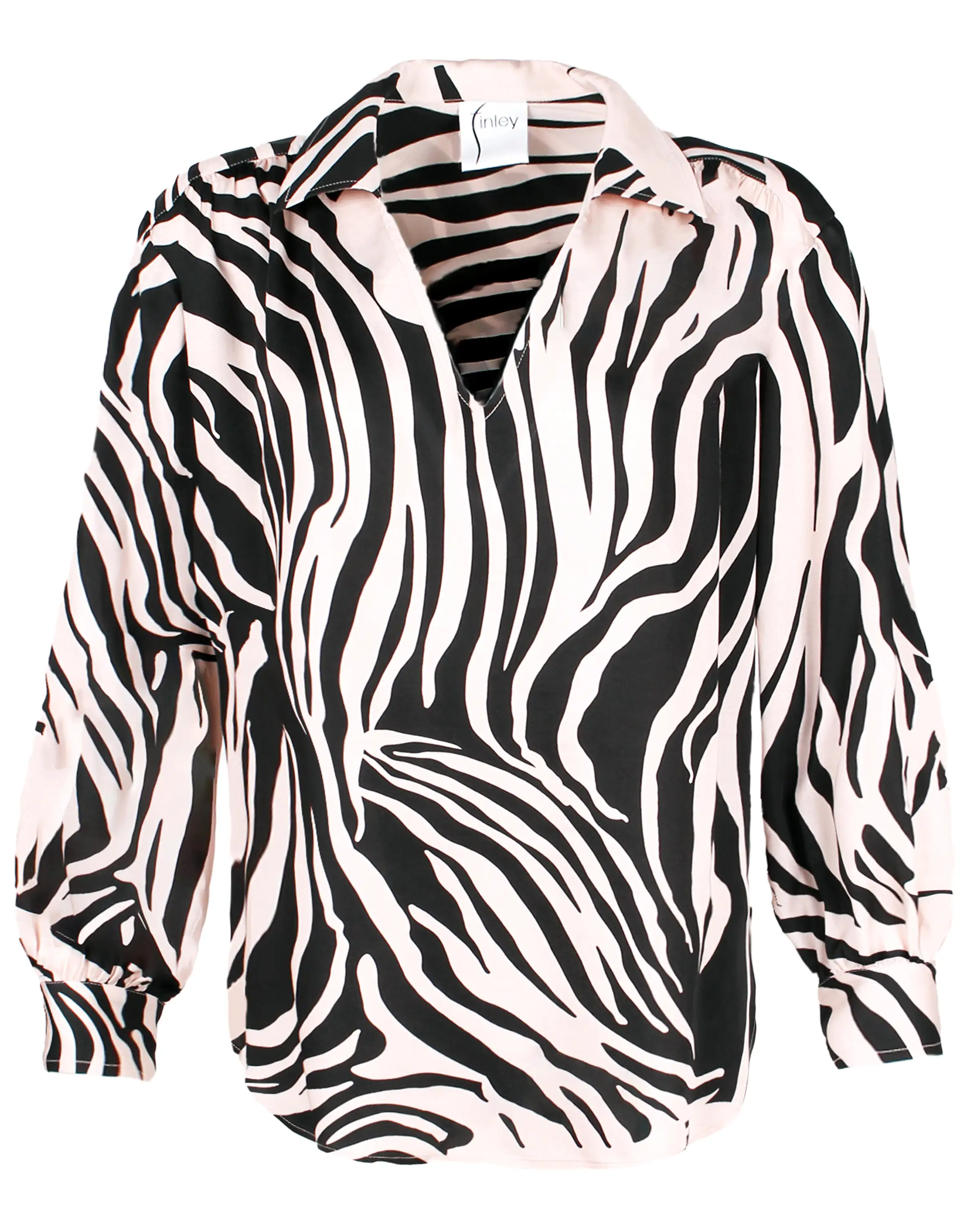 Davy Popover Blushed Tiger Print