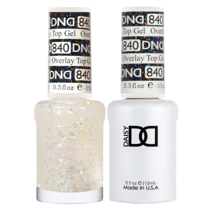 DND Duo Matching Color - OVERLAY GLITTER TOP GELS Collection - 840