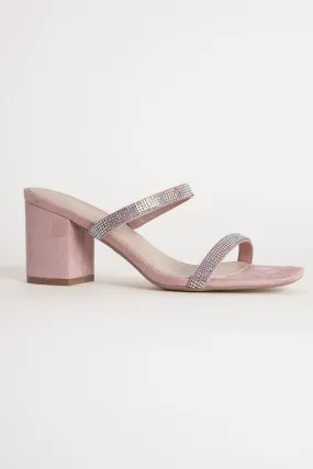 Double Strap Heeled Mules