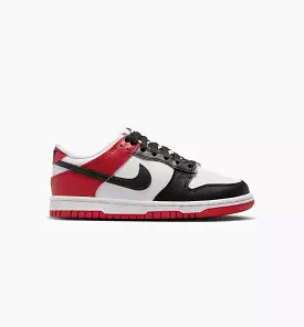 Dunk Low Grade School Lifestyle Shoe - Black/Gym Red/White