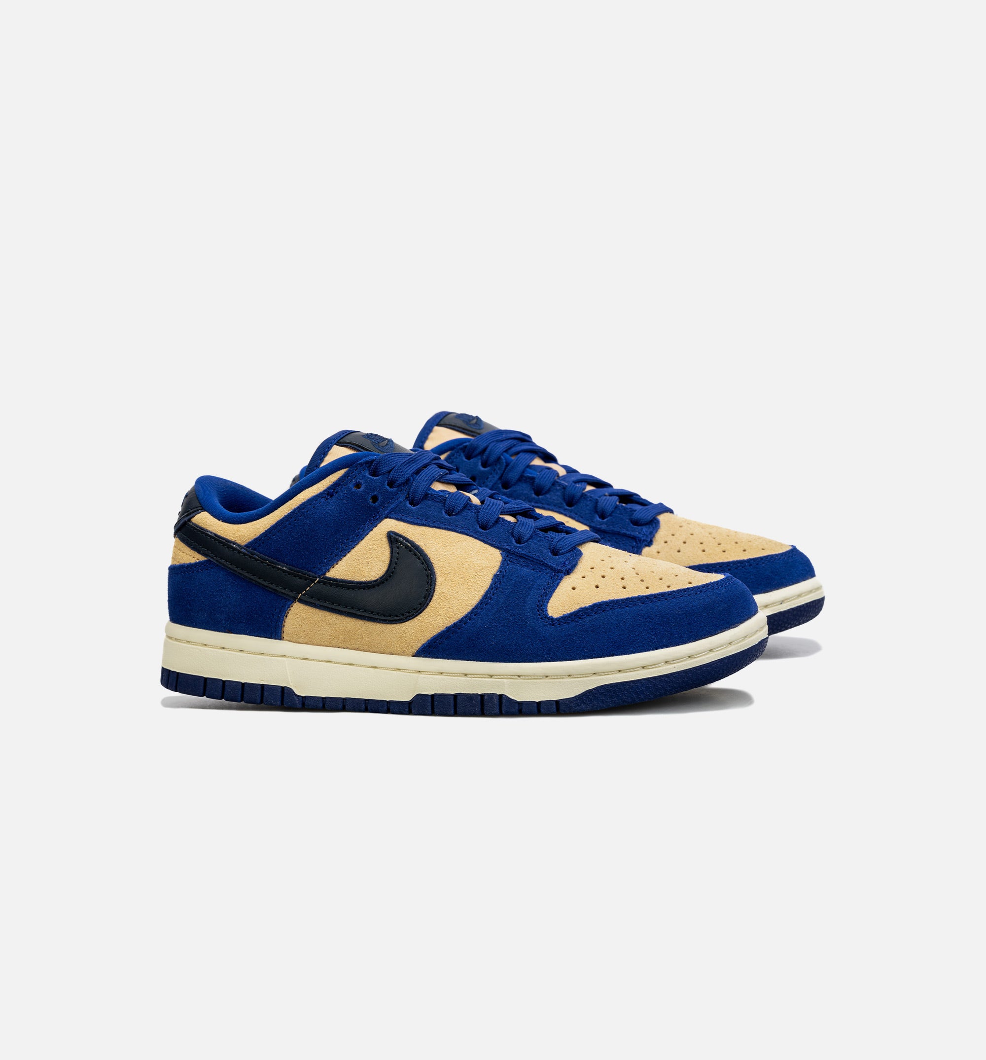 Dunk Low LX Blue Suede Womens Lifestyle Shoe - Blue/Beige Free Shipping