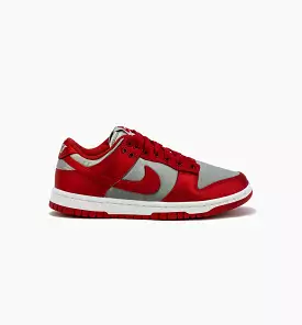 Dunk Low Satin Womens Lifestyle Shoe - Medium Grey/Varsity Red Free Shipping