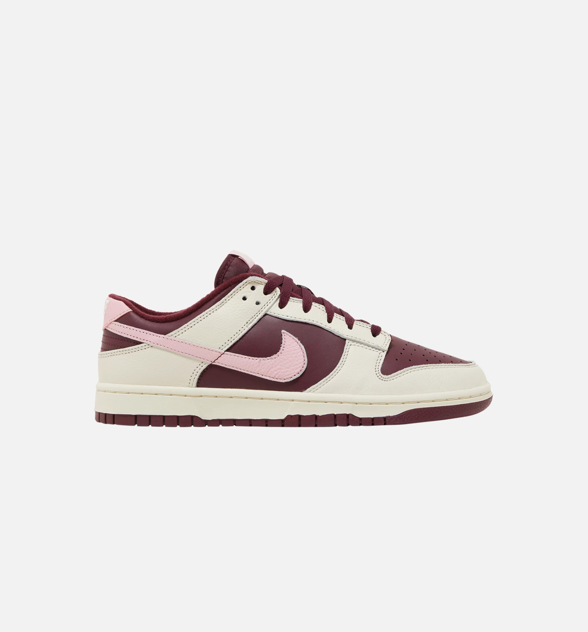 Dunk Low Valentine’s Day Mens Lifestyle Shoe -  Pale Ivory/Medium Soft Pink/Night Maroon Limit One Per Customer