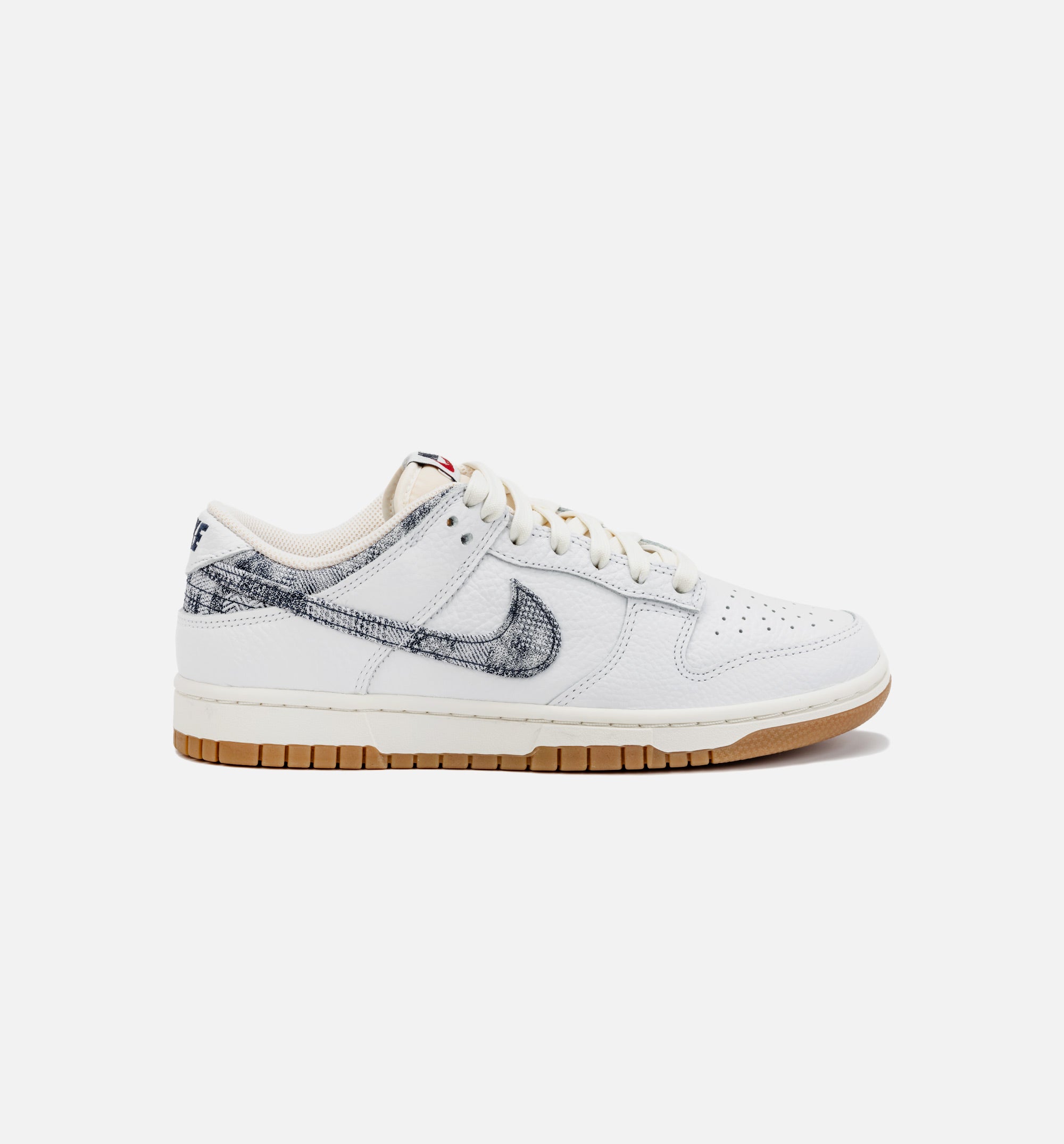 Dunk Low Washed Denim Mens Lifestyle Shoe - White/Denim Blue Limit One Per Customer