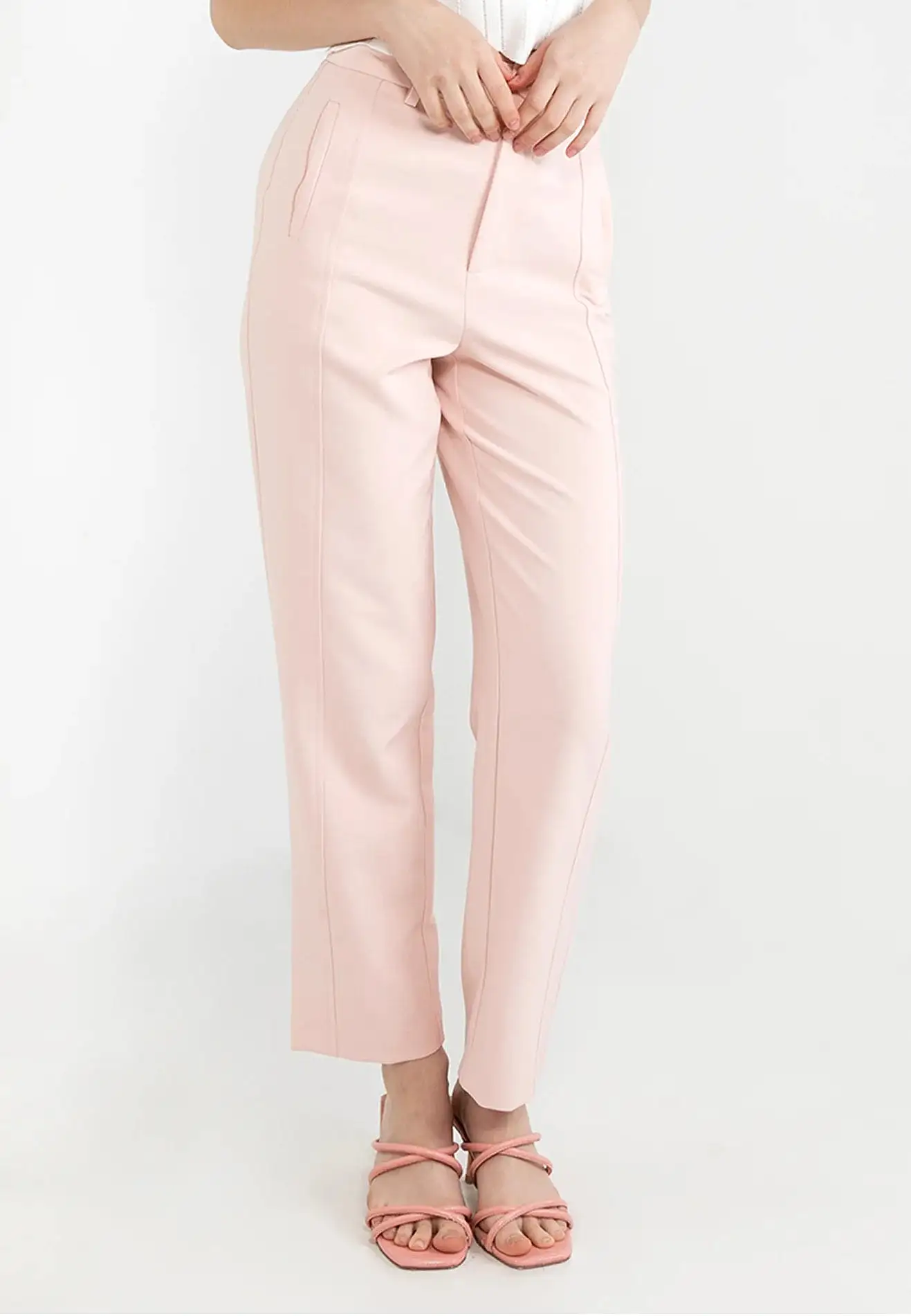 ELLE Apparel Streamline Elegance Straight Cut Pants