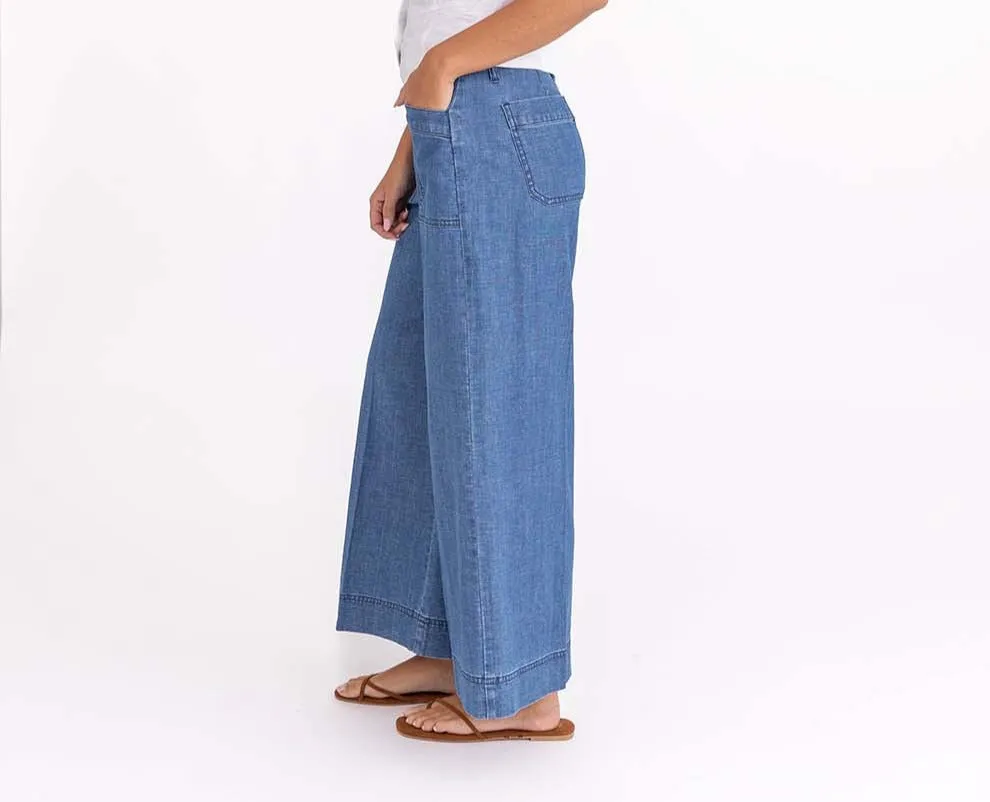 Eloise Wide Leg Pant by Level 99 in Swing