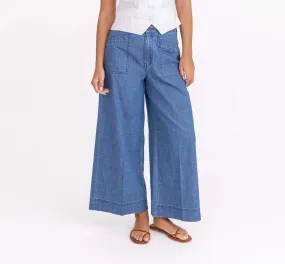 Eloise Wide Leg Pant by Level 99 in Swing