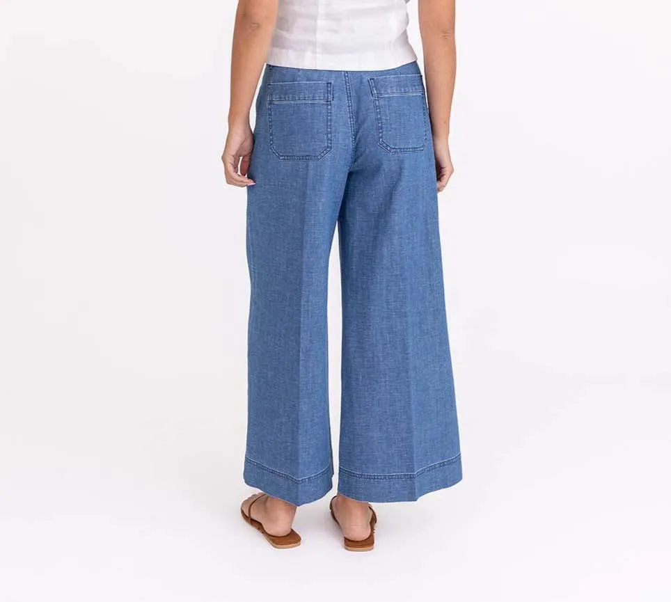 Eloise Wide Leg Pant by Level 99 in Swing