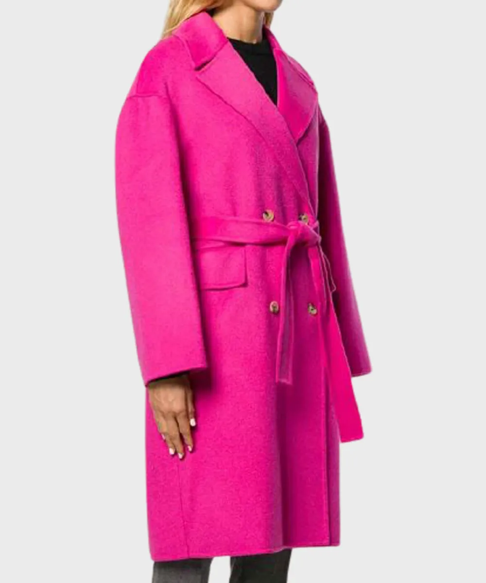 Emily in Paris Emily Cooper Pink Coat | Lily Collins Trench Coat