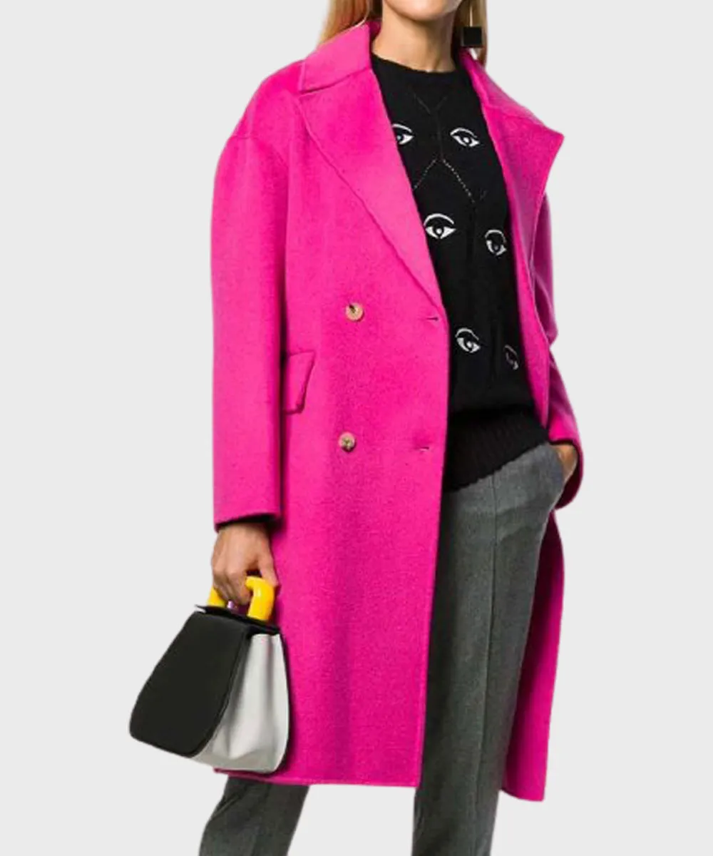 Emily in Paris Emily Cooper Pink Coat | Lily Collins Trench Coat