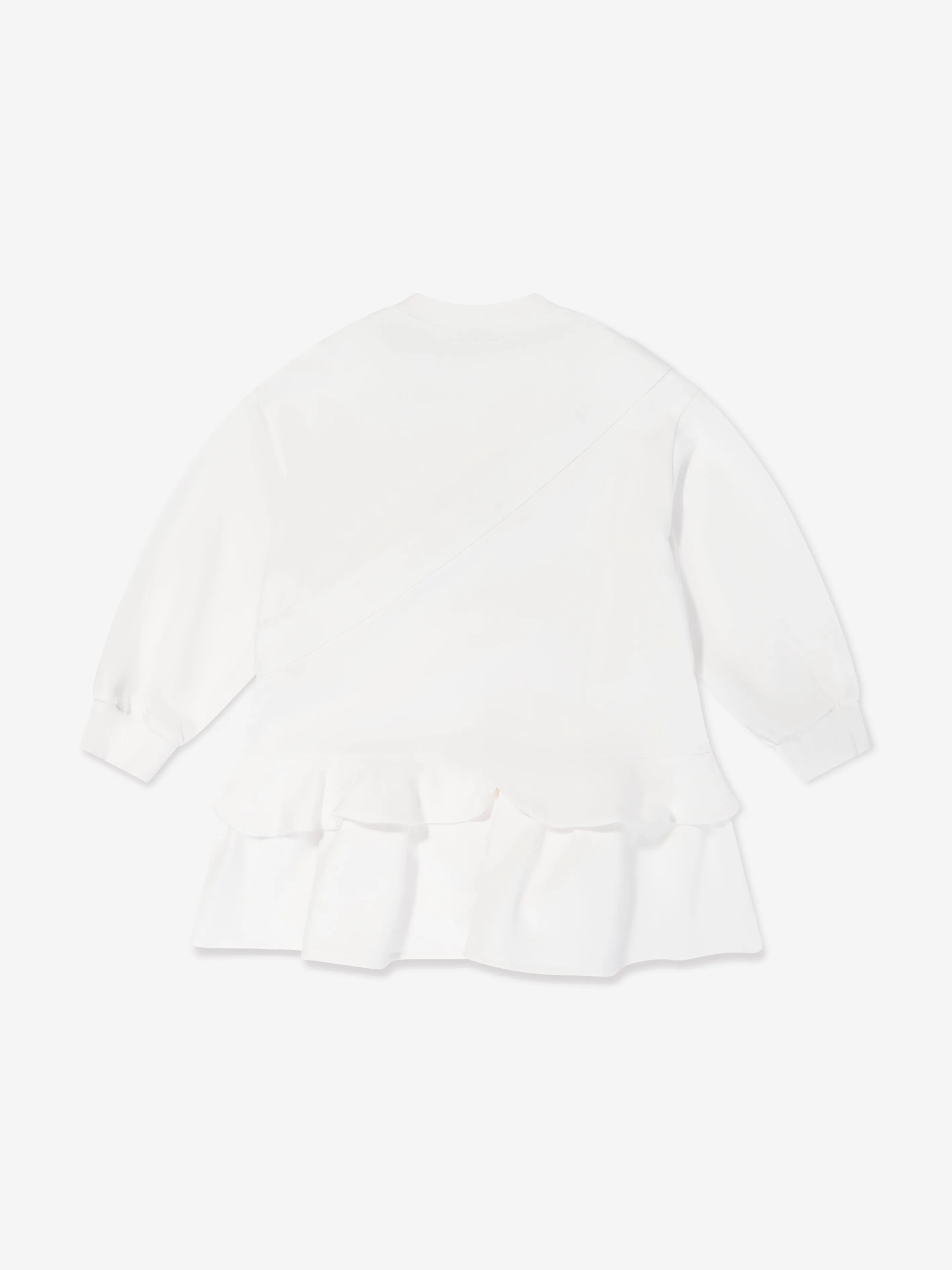 Fendi Girls Baguette Pocket Sweater Dress in White