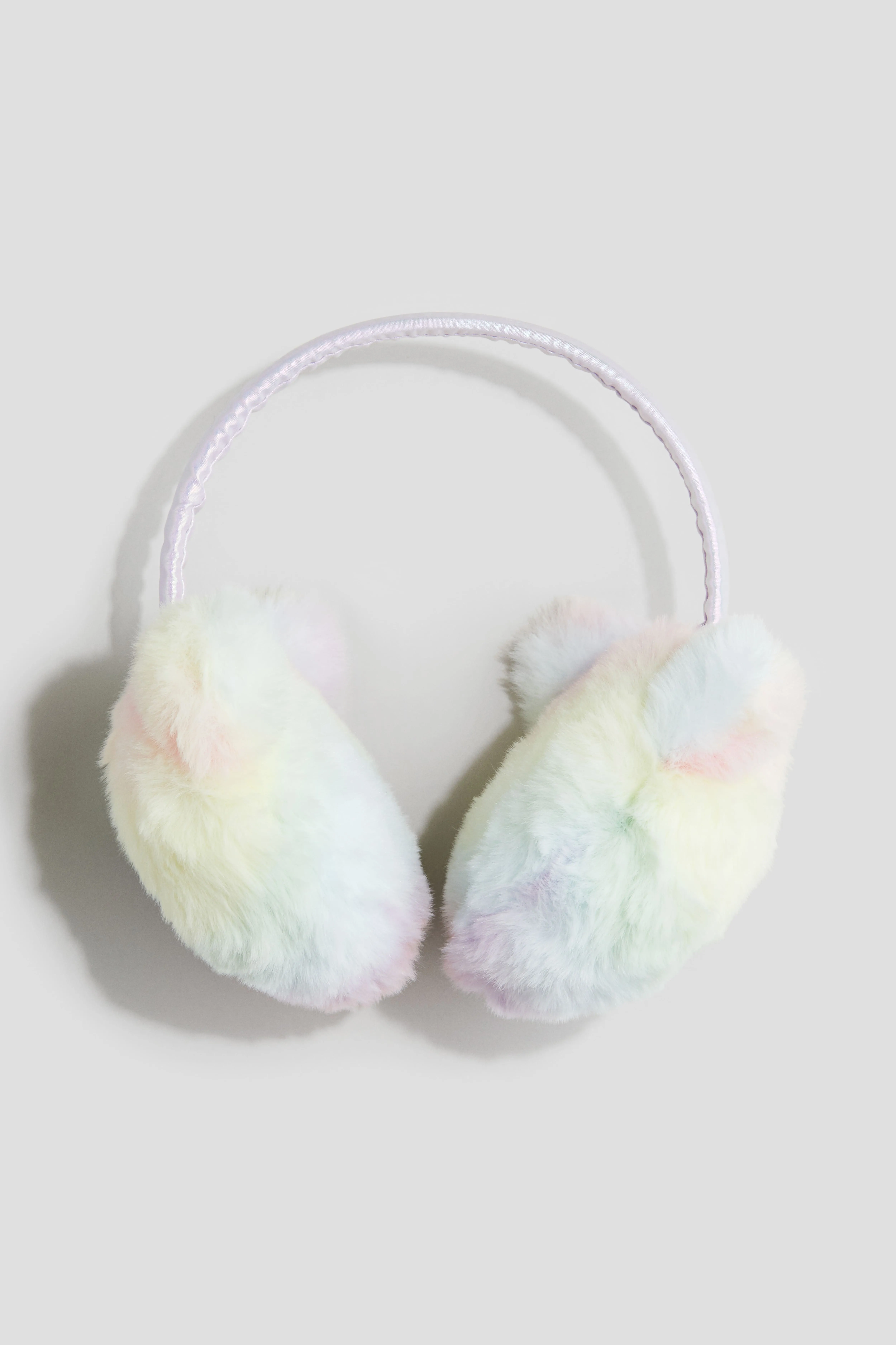 Fluffy earmuffs - Light pink/Rainbow gradient - Kids | H&M GB