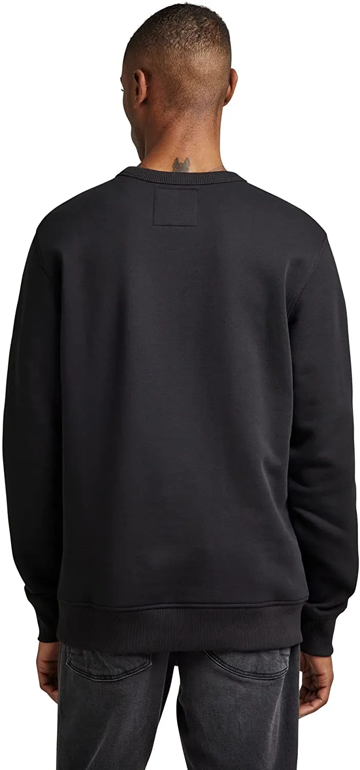 G-Star Raw Men's Premium Graphic Crew Neck Sweatshirt