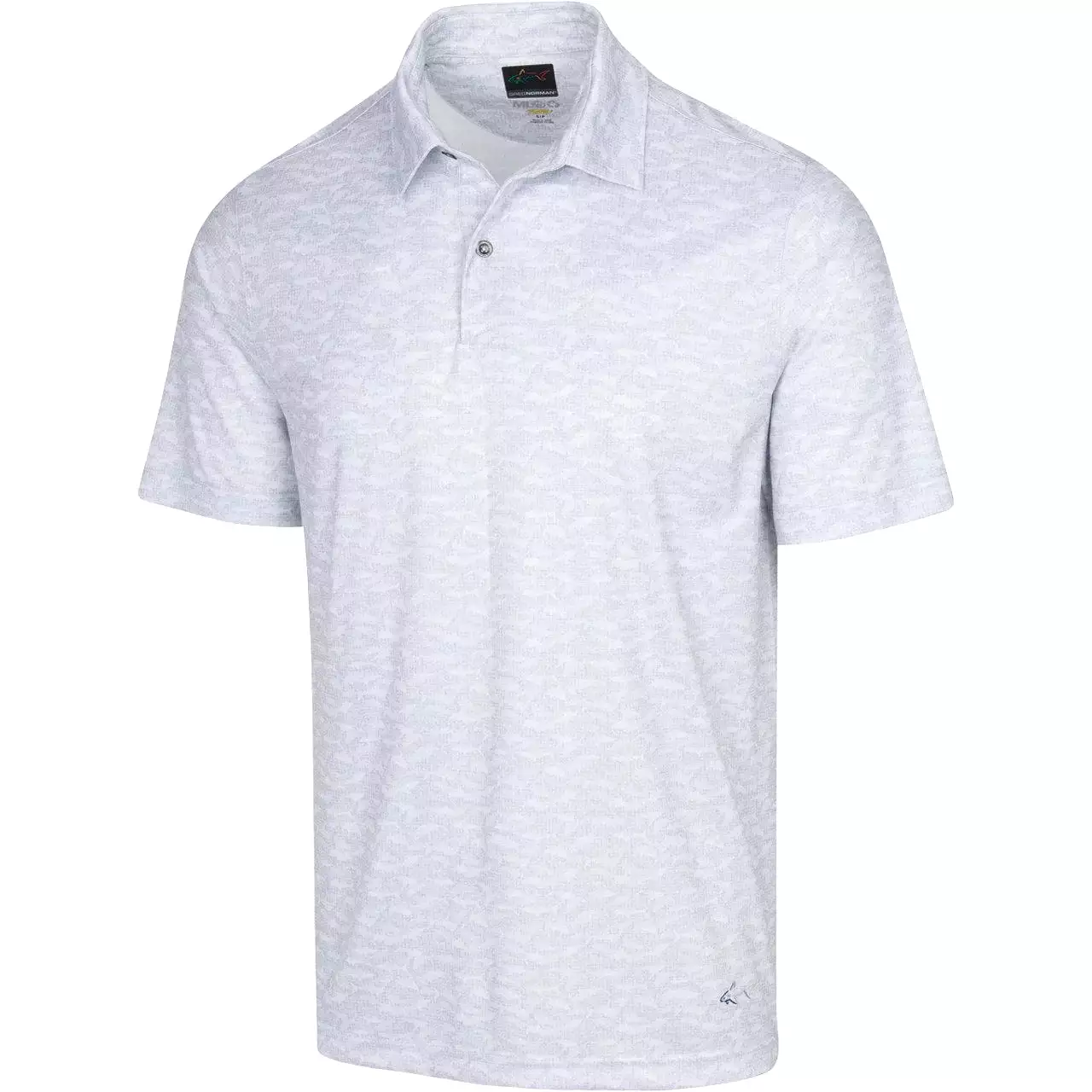 Greg Norman Lab Shark Shadow ML75 Polo - Shark Grey