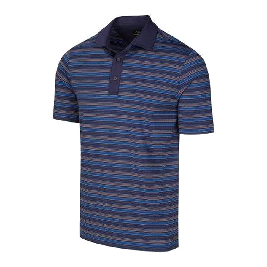 Greg Norman Men's STRIPE GOLF POLO