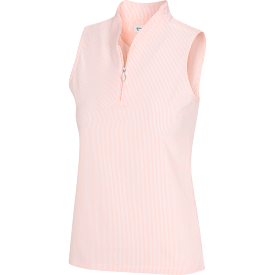 Greg Norman Monaco Seersucker Sleeveless Ladies Polo