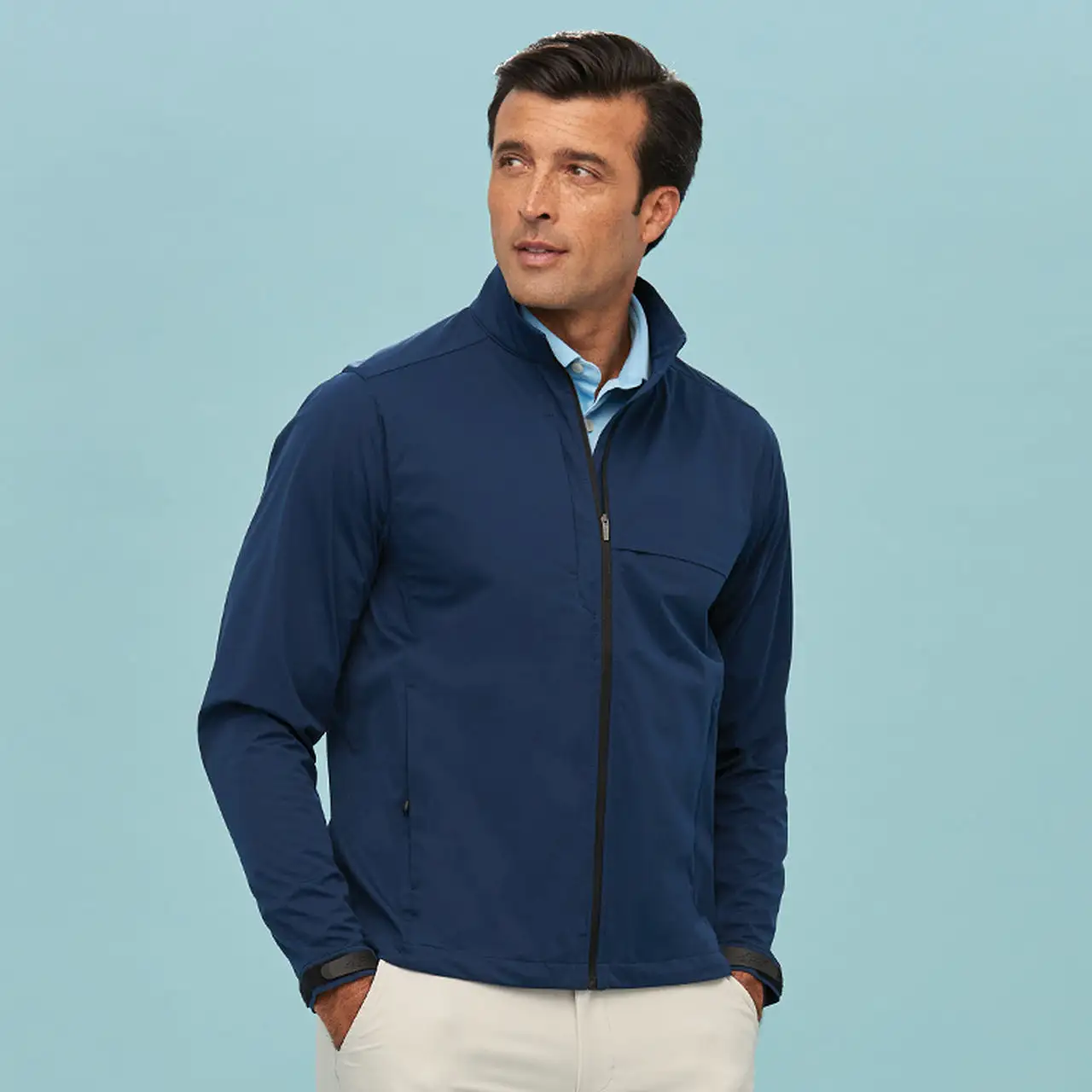 Greg Norman Weatherknit Long Sleeve Full Zip Waterproof Jacket