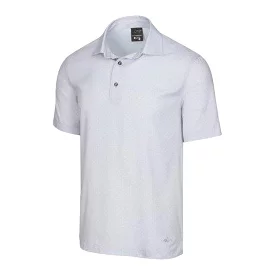 Greg Norman X-Lite Printed Woven Golf Polo - Grey