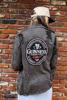 Guinness Acid Wash Camo Jacket