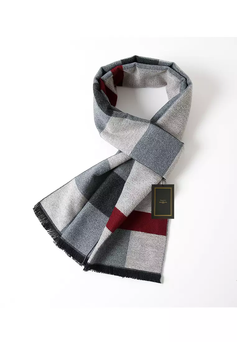 HAPPY FRIDAYS Fringed Plaid Scarves MS02-19