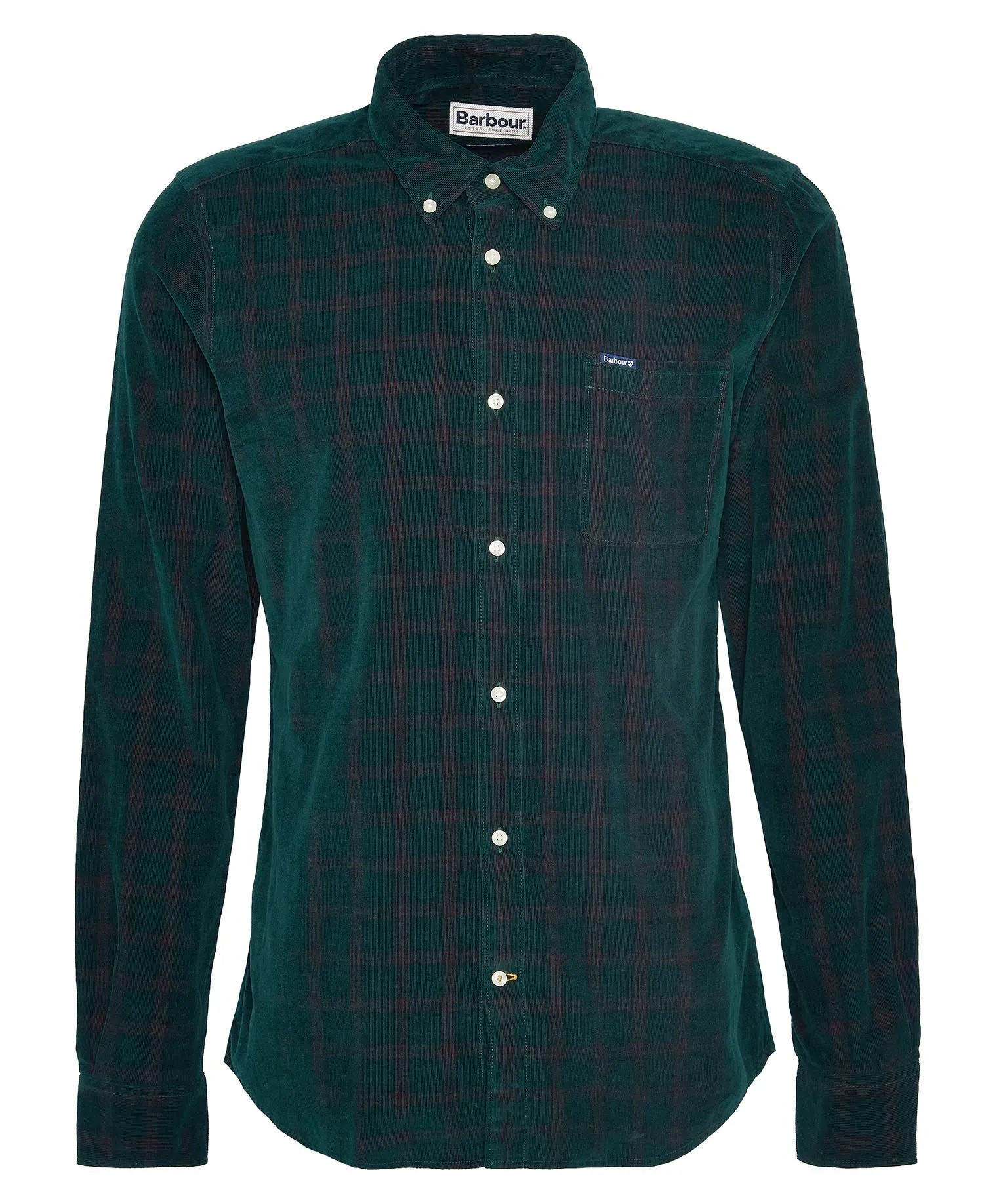  Harthill Tailored Long Sleeved Cord Shirt     