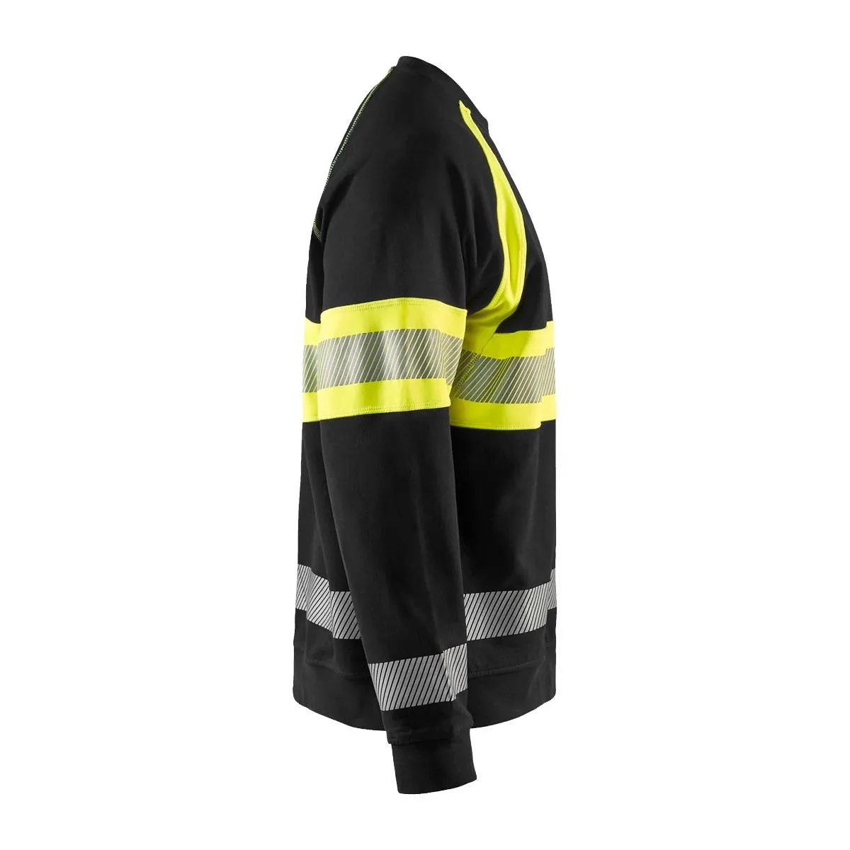 High Vis Sweater 3359 Zwart/High Vis Geel - Blåkläder