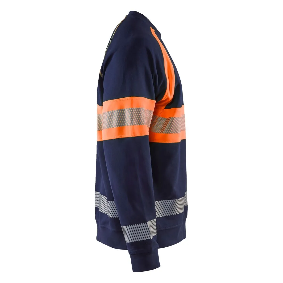 High Vis Sweater 3359 Zwart/High Vis Rood - Blåkläder