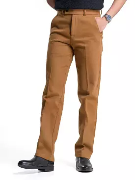 Jose Straight Cut Trousers - Coffee