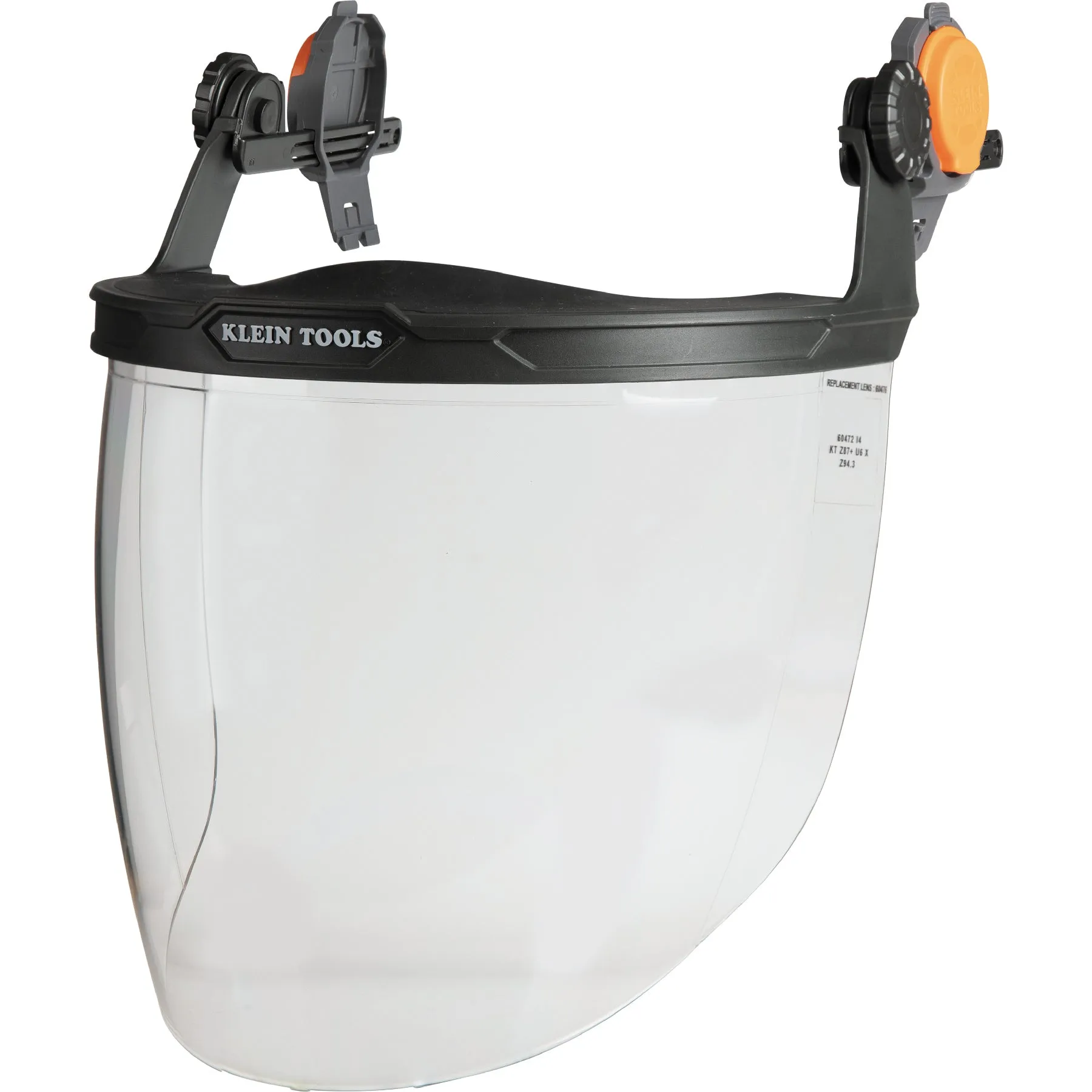 Klein Face Shield, Safety Helmet and Cap-Style Hard Hat, Clear #60472