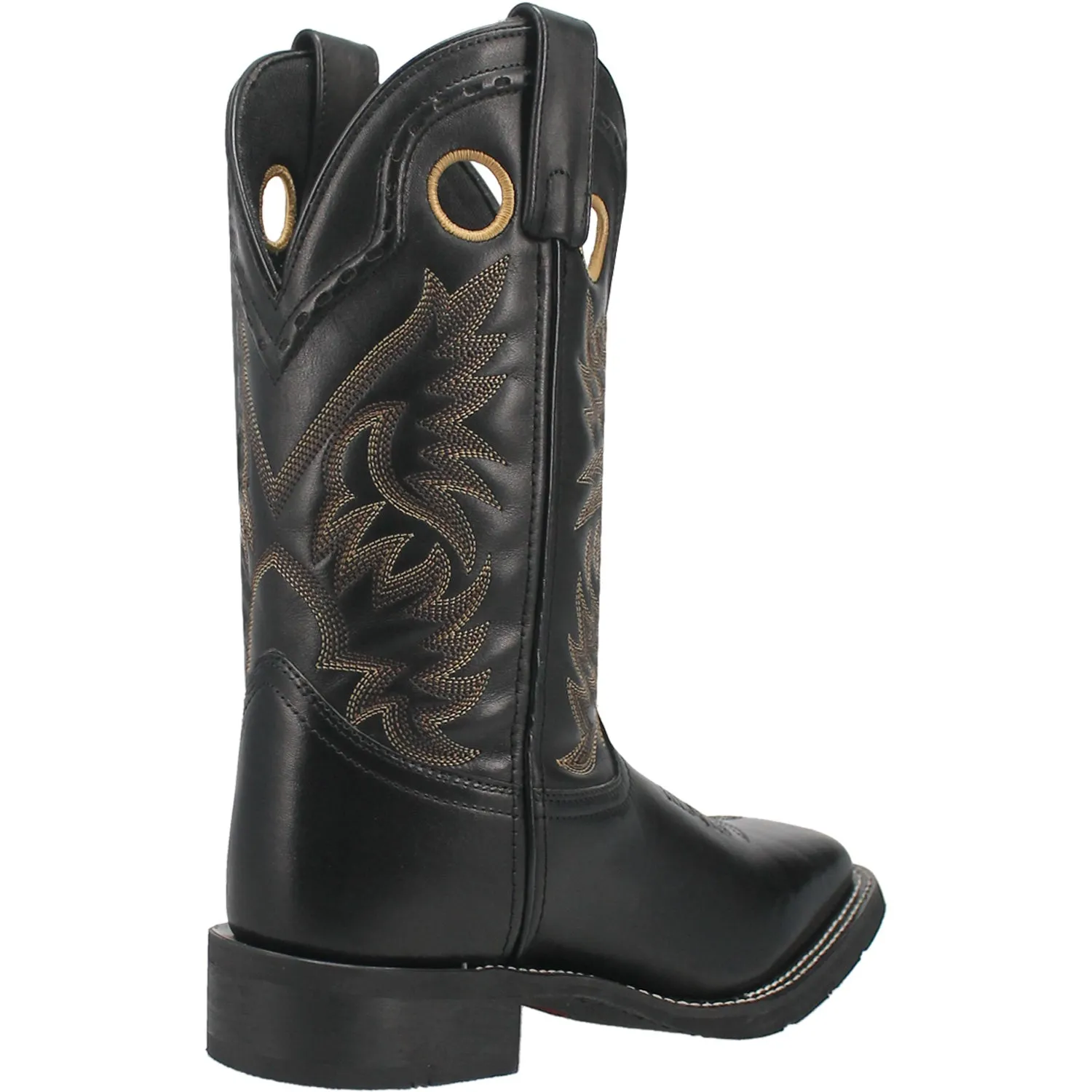 Laredo Mens Kane Black Leather Western Work Boots