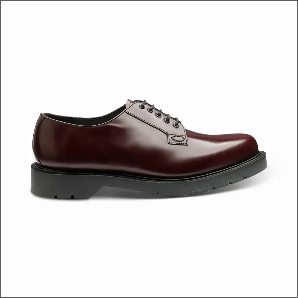 Loake Kilmer Burgundy Derby Plain Tie Size 7 Only<>