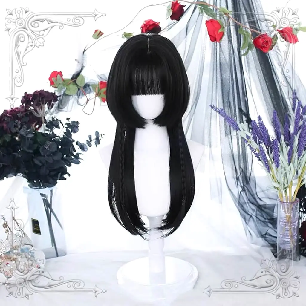 Lolita hime cut long straight wig BY4071