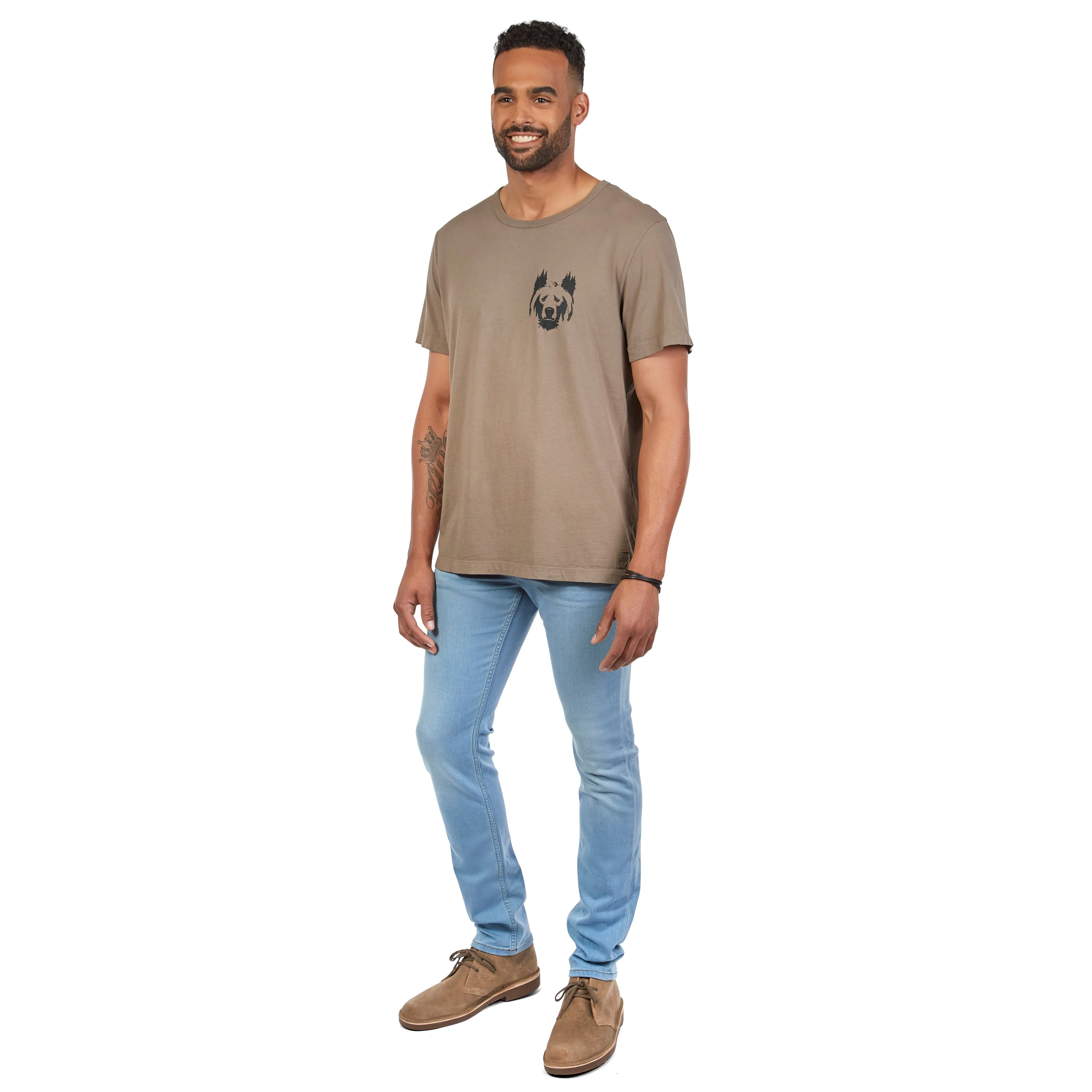 LumberUnion Men's Short-Sleeve 100% Cotton Premium Graphic Tees