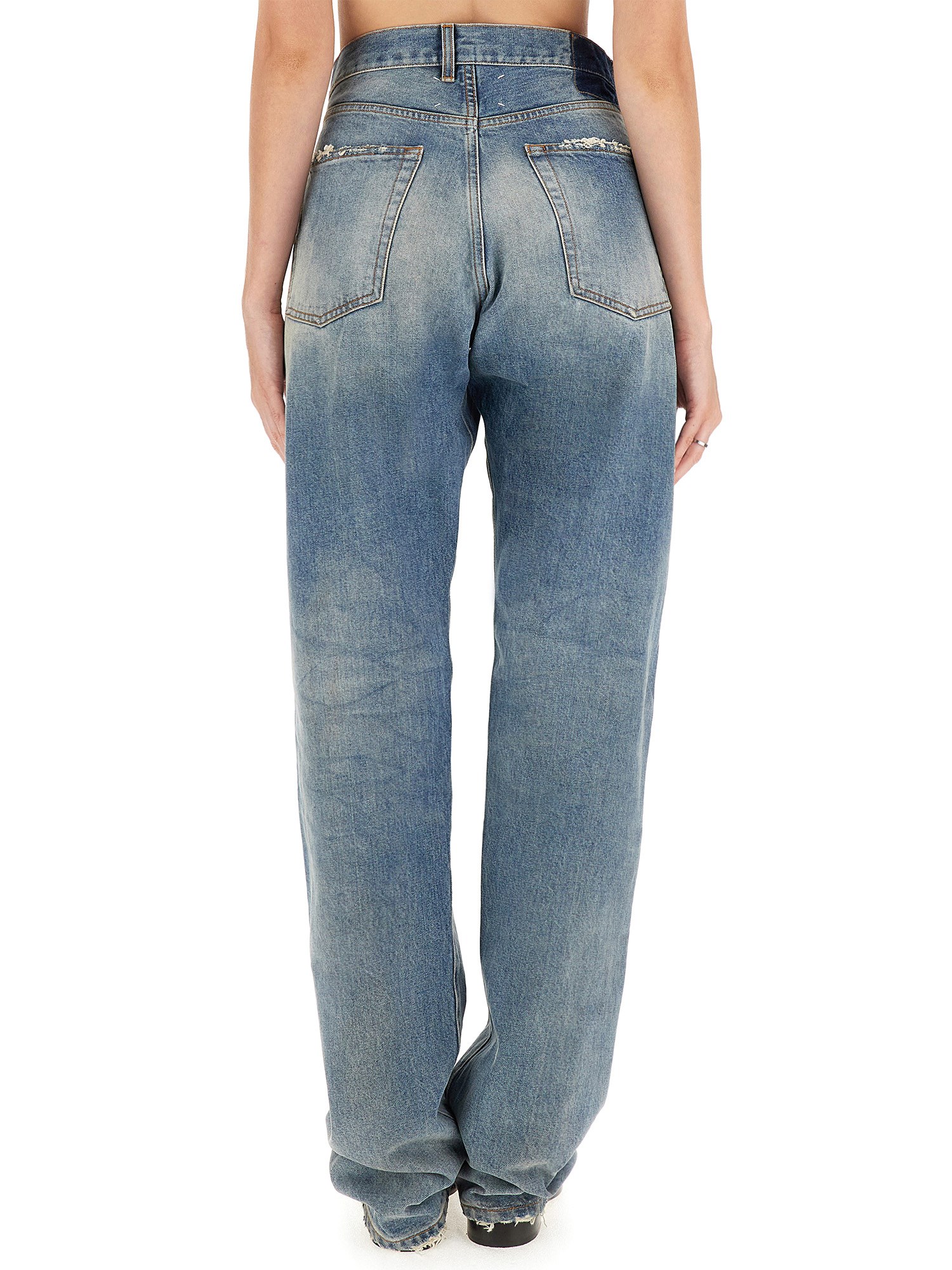 MAISON MARGIELA    LOOSE JEANS WITH STRAIGHT CUT