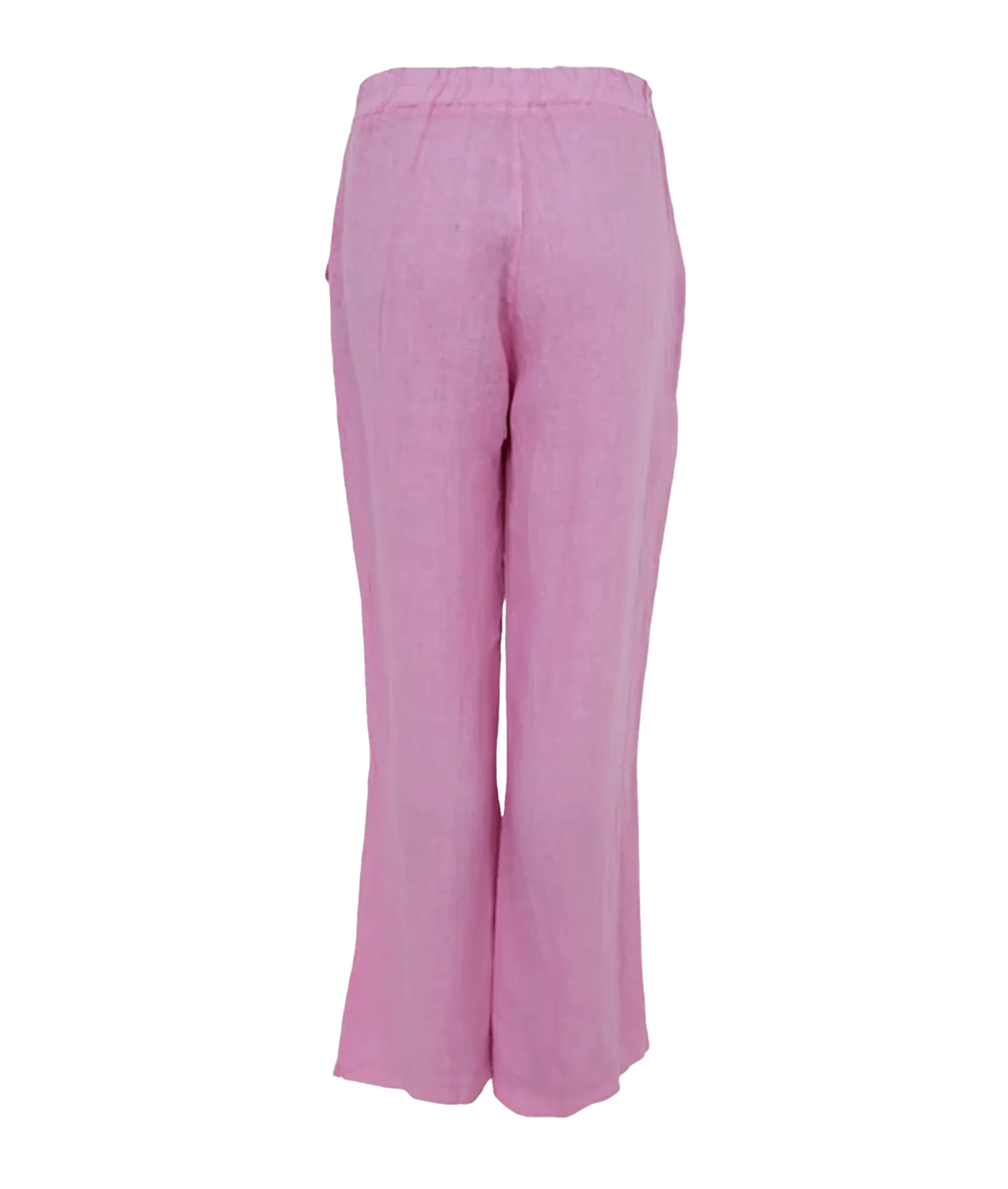 Melina Wide Linen Pant - Pink