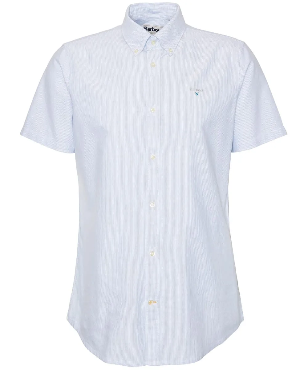 Men's Barbour Striped Oxtown Short Sleeve Tailored Fit Cotton Shirt