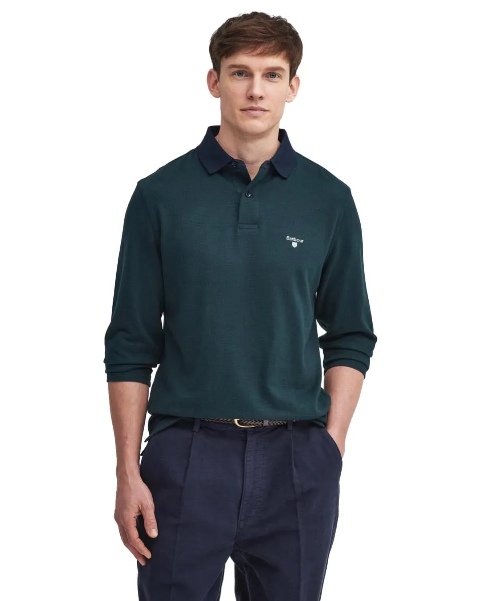 Men's Barbour Walkford Long Sleeve Tailored Polo Shirt