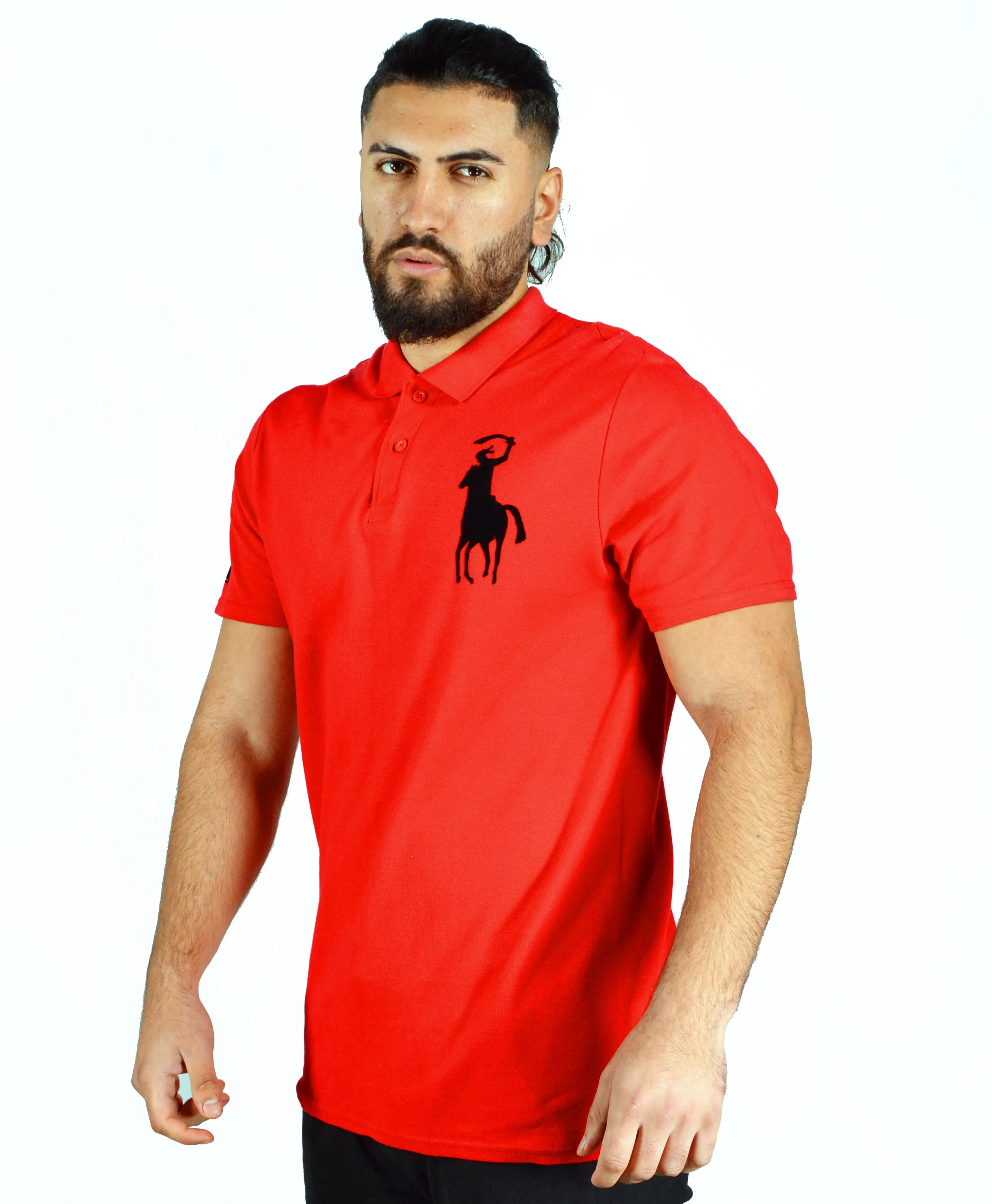 Men’s Omar Guevara Ralph Freedom Fighter RED polo shirt 27.99