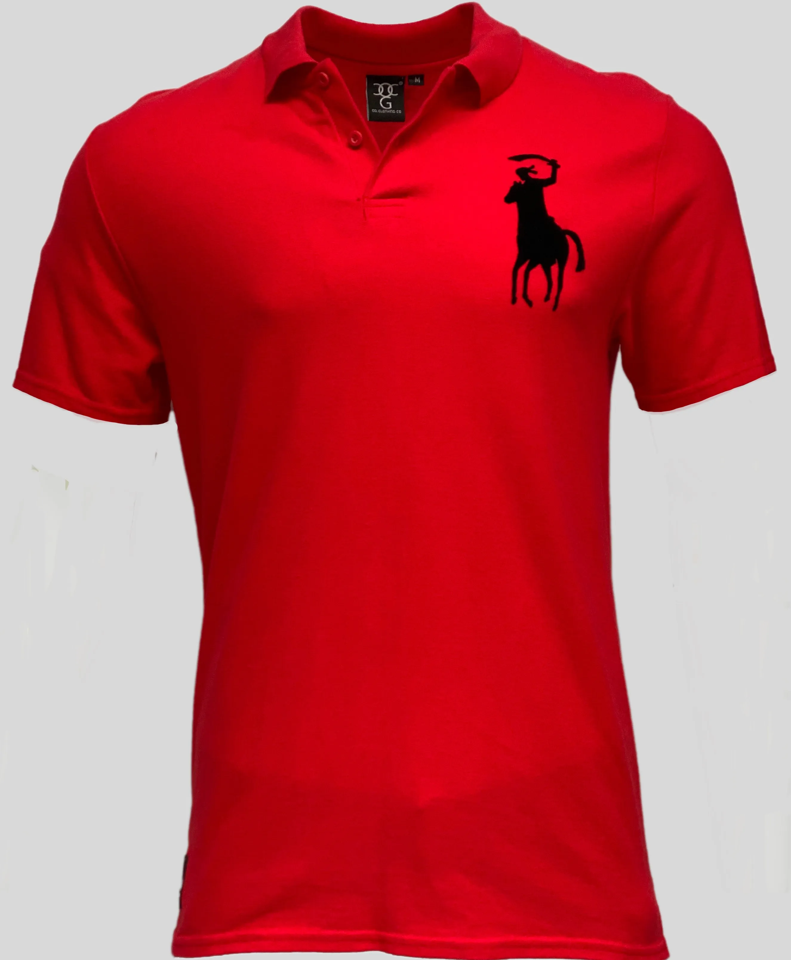 Men’s Omar Guevara Ralph Freedom Fighter RED polo shirt 27.99